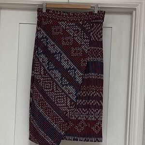 Anthropologie Maeve Carolina Knit Pencil Skirt with asymmetrical hem (EUC) S
